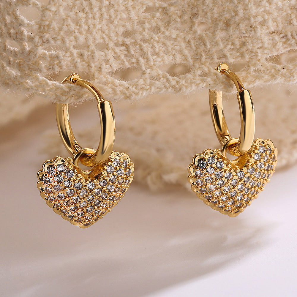 Aretes de corazón